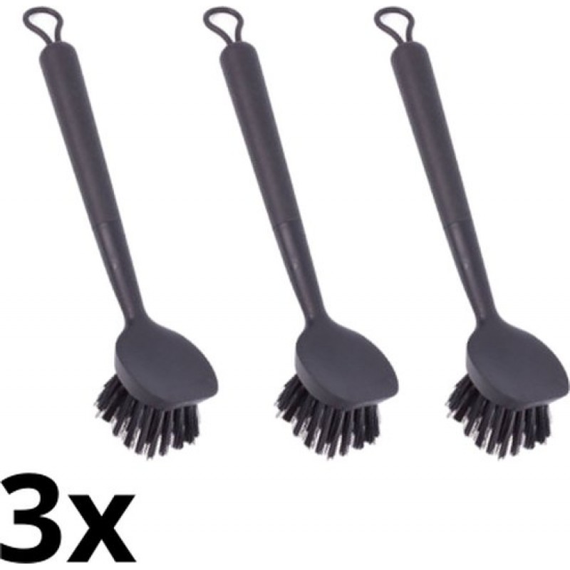 Brash - Spülbürste - Schwarze Spülbürsten - 3er-set Spülbürsten - Schwarz