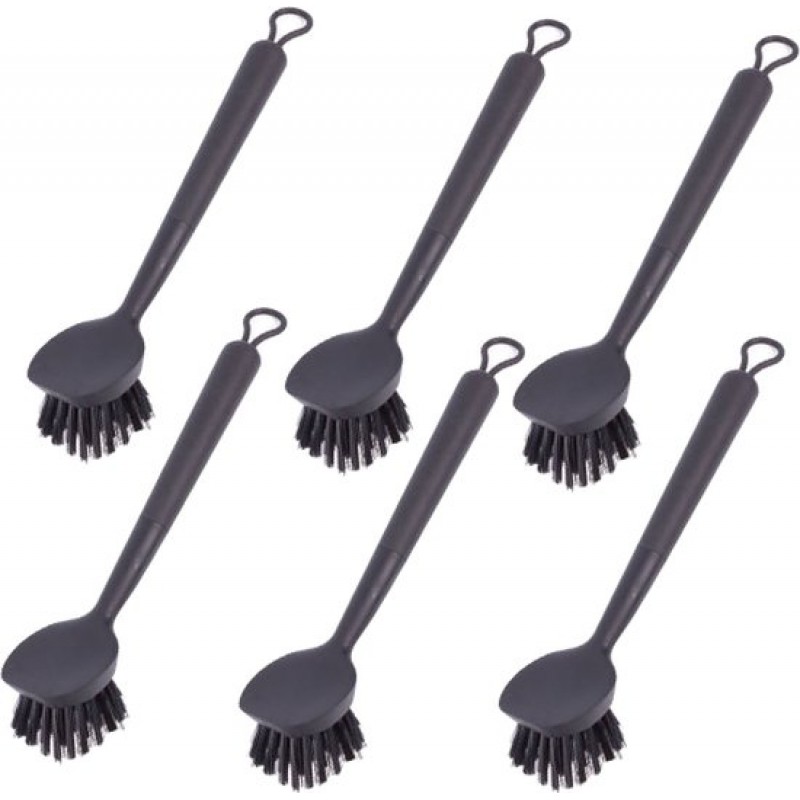 Schwarze Spülbürste – 6er-set – Schwarz