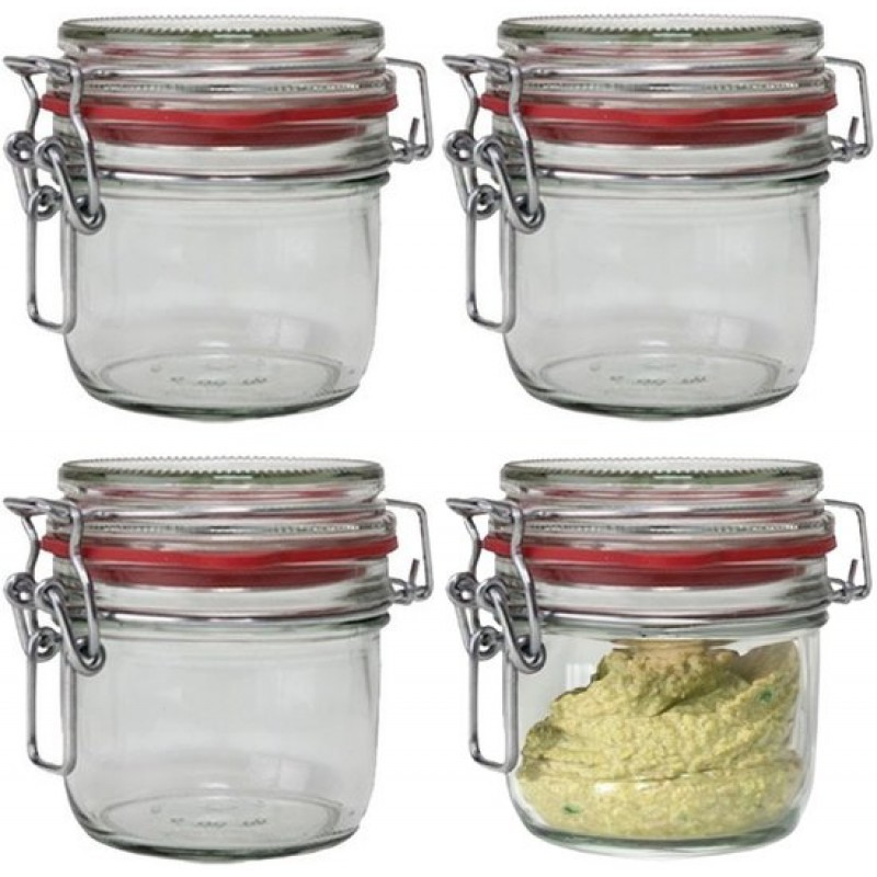 Einmachgläser/konservierungsgläser - 8er-set - Glas - 125 Ml - Clipverschluss - Transparent - Vorratsgläser