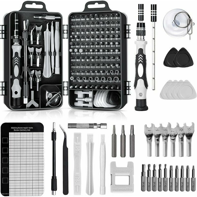138-teiliges Präzisions-torx-schraubendreher-set – Edelstahl S2 – Ergonomischer Griff – Kompatibel Mit Macbook, Iphone Und Anderen Elektronischen Geräten