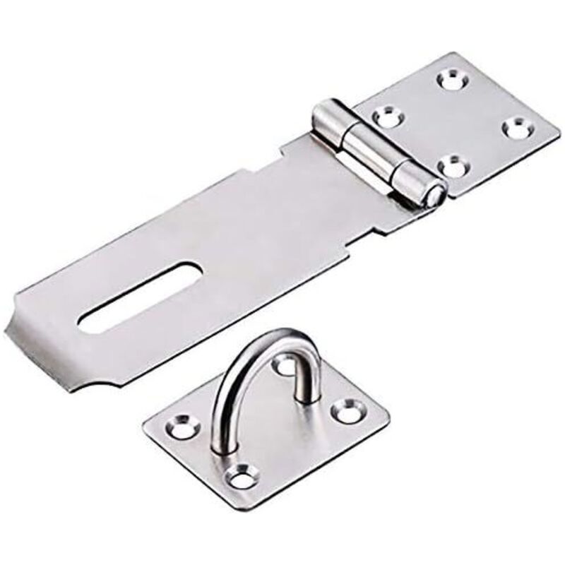 Vorhängeschlossbügel Aus Edelstahl – Robuste Ausführung – Gebürstete Oberfläche – Abmessungen 146 X 40 Mm – Für Bügel Bis 19 Mm