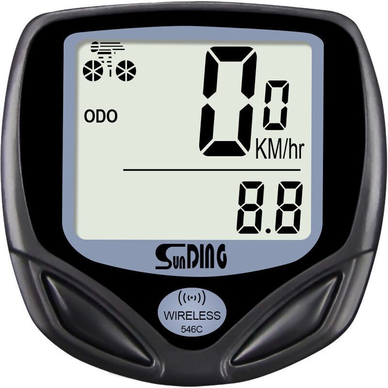 Kabelloser Fahrradcomputer, Wasserdicht, Hintergrundbeleuchtetes Lcd-display, Kilometerzähler Und Stoppuhr – Modell Versailles