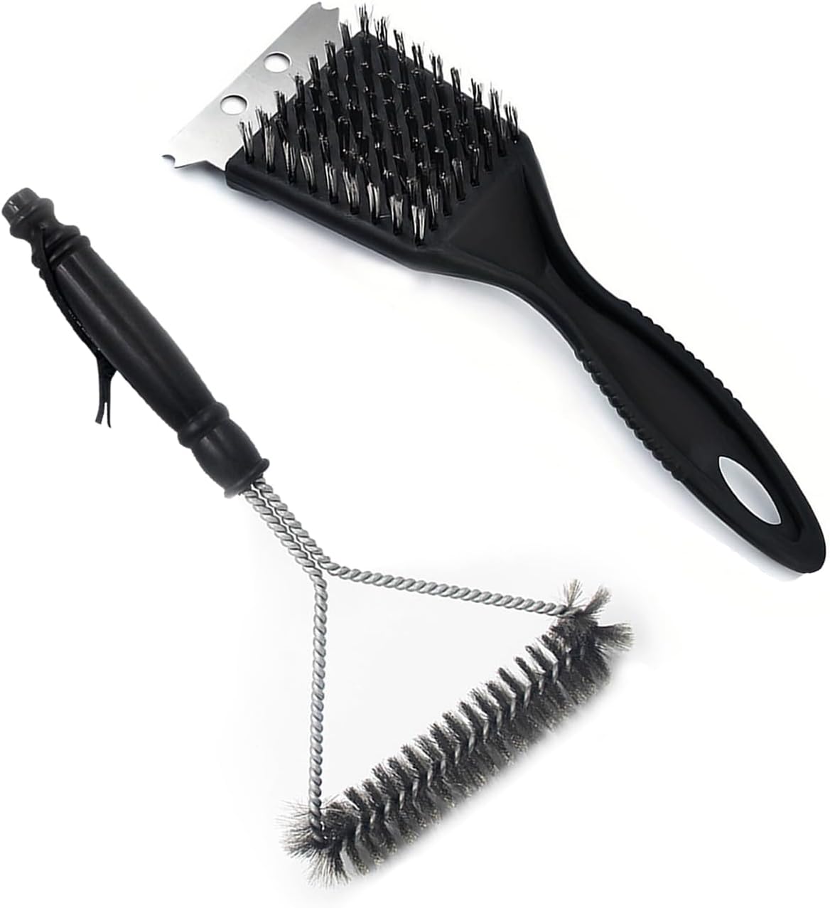 Grillbürste 2 In 1 Edelstahl-draht-grillbürste + Spitze Multifunktions-grillbürste