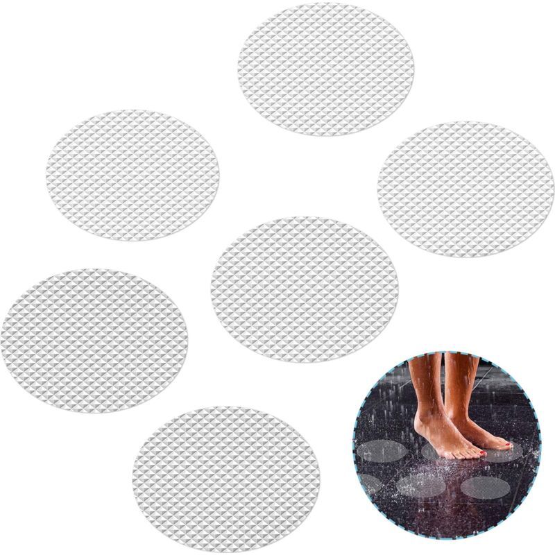 Set Mit 20 Runden, 10 Cm Großen Anti-rutsch-aufklebern – Für Bad Und Dusche – Starke Und Dauerhafte Haftung – Transparente Oberfläche
