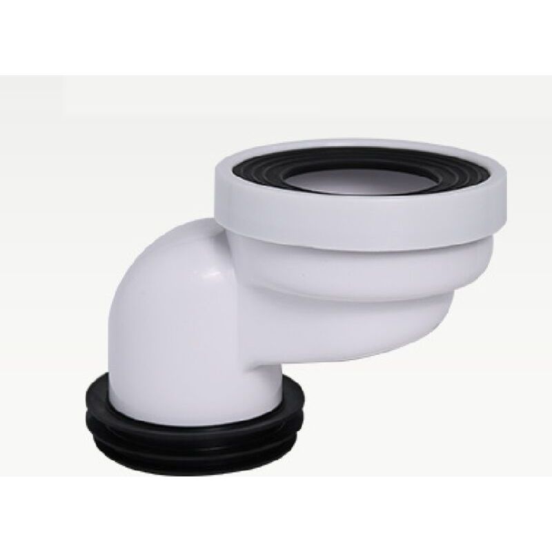 Anschlussstutzen Für Toilettenschlauch – 10 Cm Pvc-exzenterablaufstutzen – Perfekte Abdichtung Mit Gummidichtung