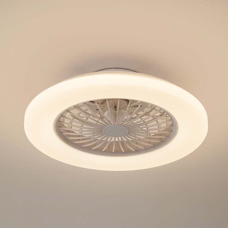 [gebraucht] B-ware Lindby Led-deckenventilator Vedin Dc 49 Cm Dimmbar Fernbedienung Weiß