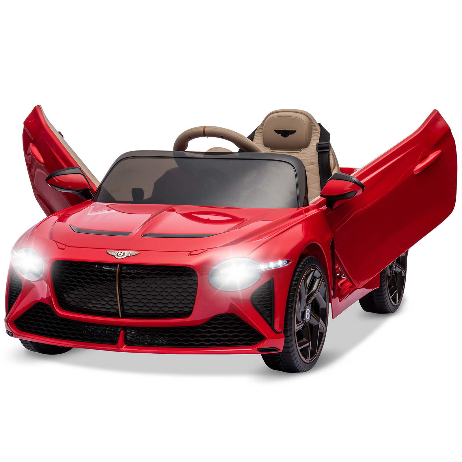 Voiture Électrique Enfant 12v Bentley Officielle, Télécommande, Suspensions, 3 Vitesses, Led, Bluetooth, Dès 3 Ans, Rot
