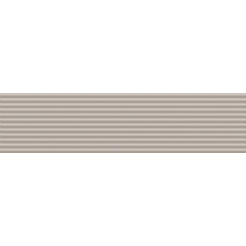 Matte Greige-relief-wandfliese Mit Streifen Für Den Innenbereich 5x20 Cm – Glenbrook Stripes Rustic Greige