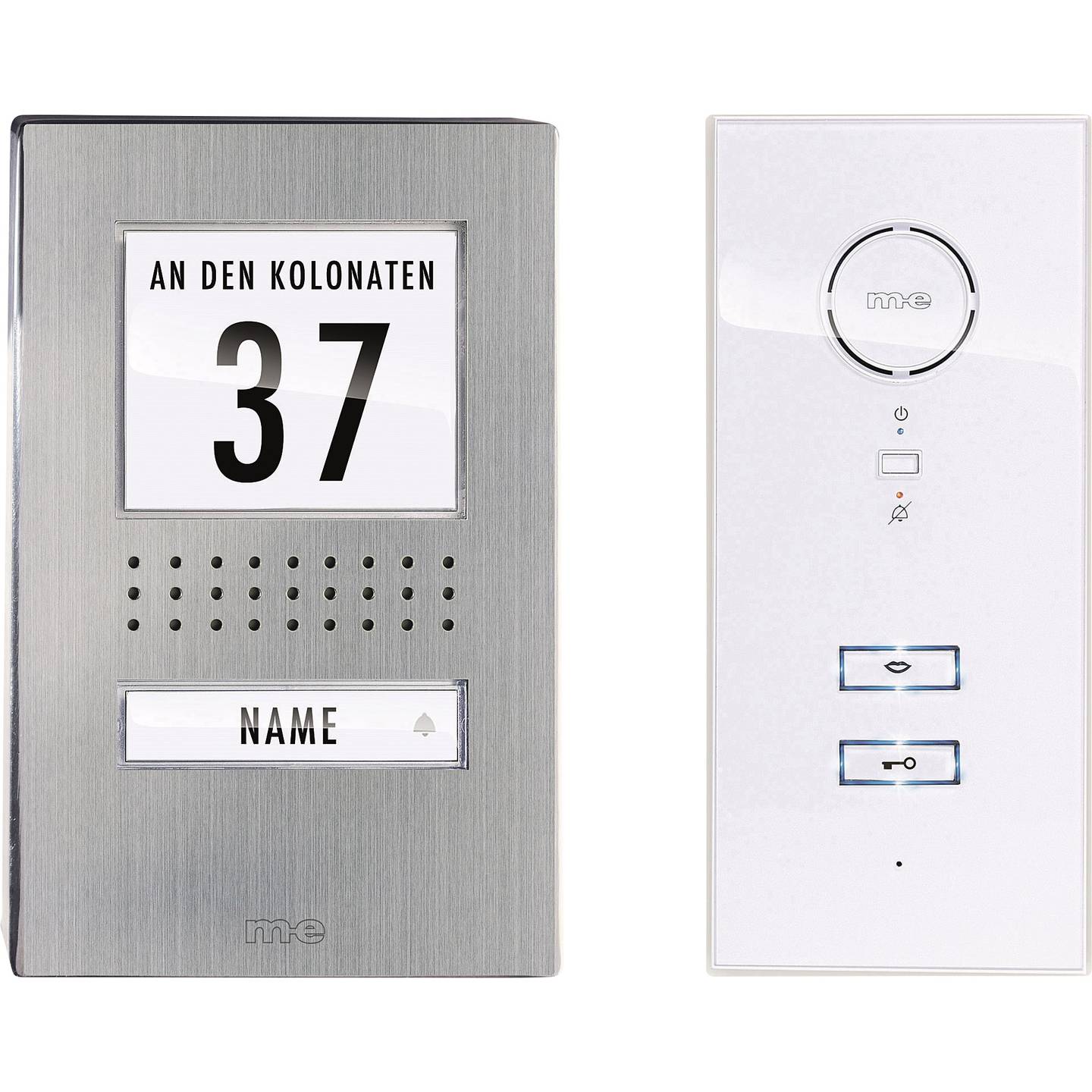 [gebraucht] B-ware M-e Modern-electronics Türsprechanlage Adv 111 Ww Edelstahl Komplett-set 1 Haus