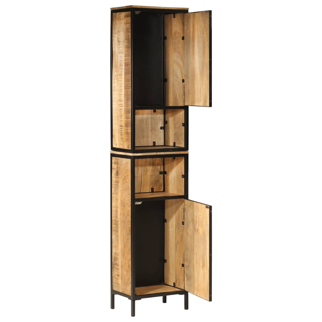 Maison Exclusive - Badschrank 40x27x180 Cm Eisen Und Massivholz M