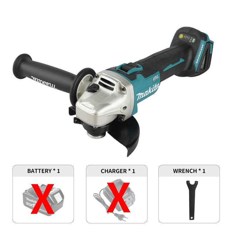 Makita Dga404 Smerigliatrice Angolare A Batteria 18v Ø 125mm - Con Batteria E Caricatore