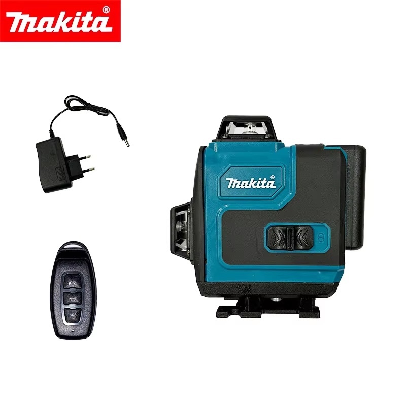 Livella Laser 4d 16 Linee Verde 360° Autolivellante - Compatibile Con Batterie Makita