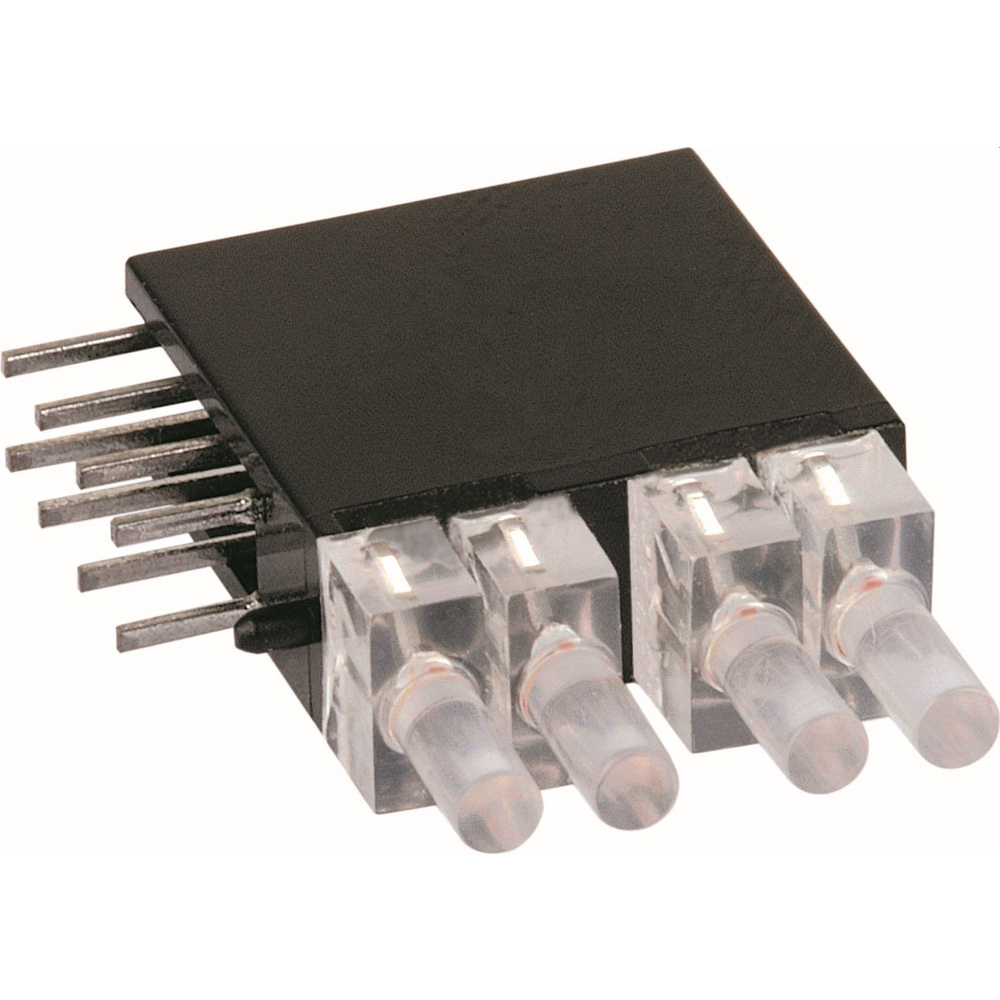 Mentor Mehrfach Led-anzeige 2820.2831 13 Mm Grün, Rot 3 Mm 20 Mcd 20 Ma 2 V, 2.2 V R=4-fach, Rm=2,9