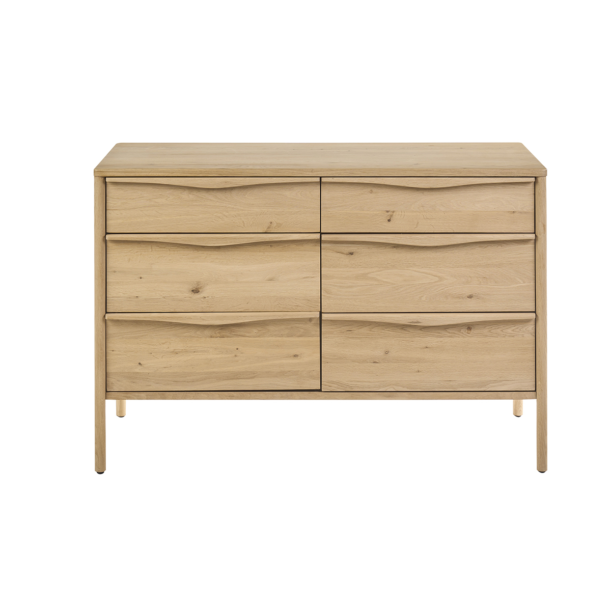 Waschbeckenunterschrank Aus Massivem Eichenholz L120 Cm Marin