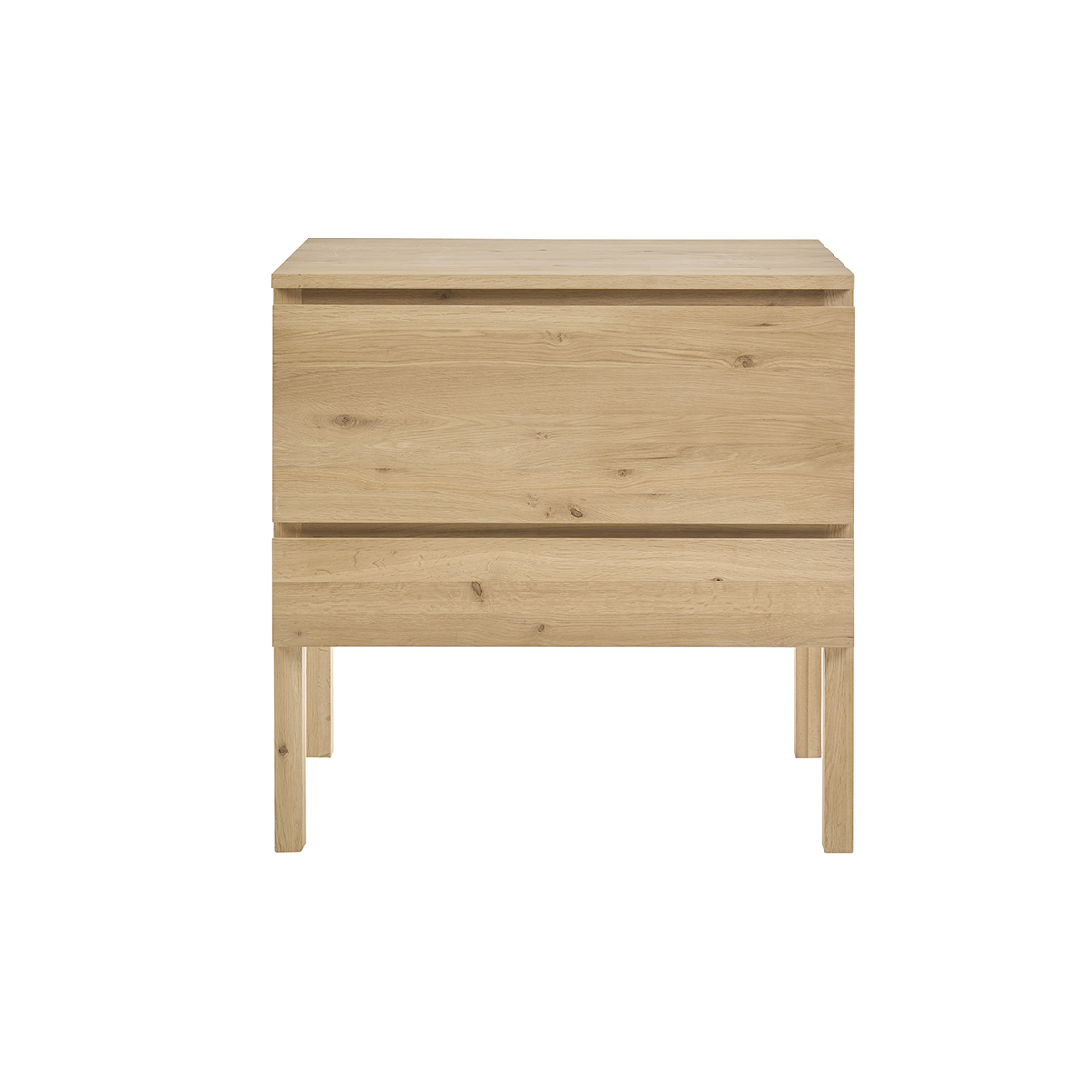Waschbeckenunterschrank Aus Massiver Eiche Holz L80 Cm Joshua