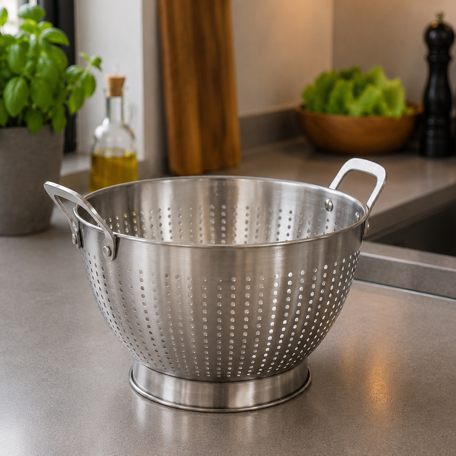 Edelstahl Sieb Mit Henkel Ø23xh16cm-a12442060-sieb