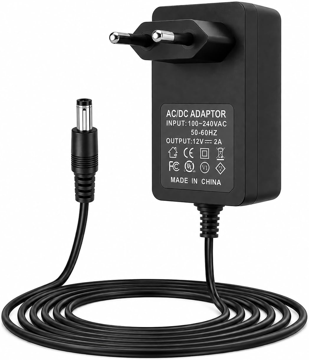 12v 2a Netzteil - 5,5x2,5mm Dc-stecker - Schwarzes Netzteil Für Haushaltsgeräte
