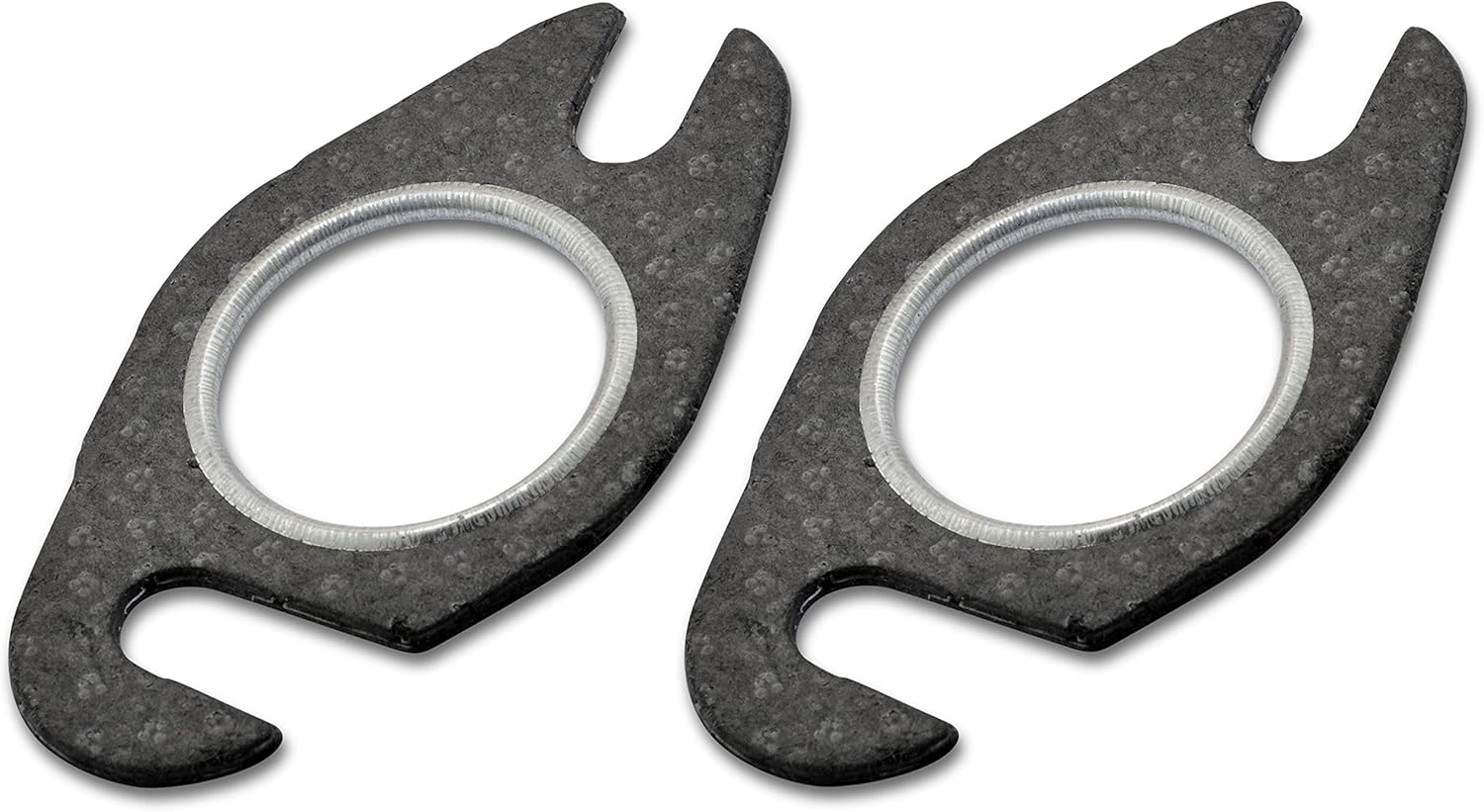 2 Auspuffdichtungen Für 50-ccm-roller – Metall Und Gummi – Geräuschdämpfung, Wasserdicht – Mbk Booster Nitro Aerox – 48 Mm Achsabstand