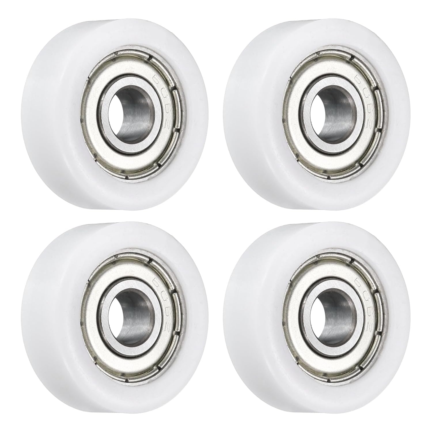 4x 606zz Lagerrolle - Pom - Geräuschloses Gleiten - Fenster Und Möbel - 6x22x8mm