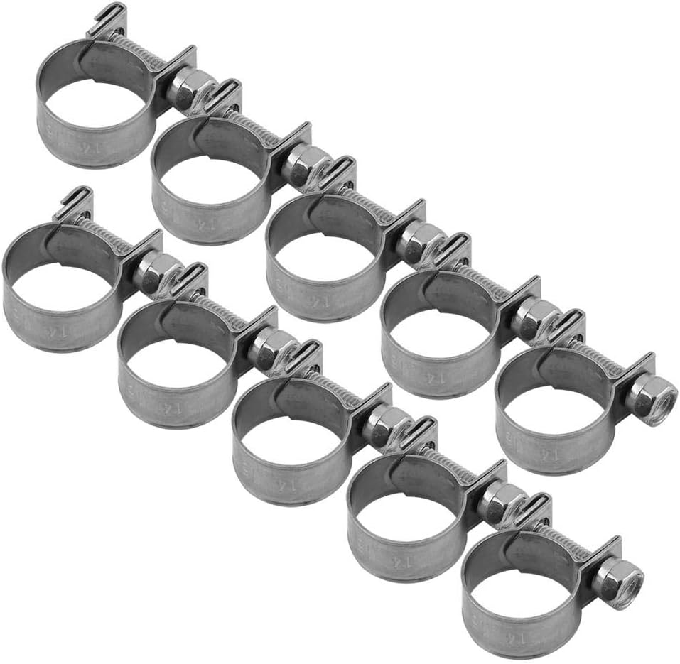 Schlauchschellen – 10er-pack – Edelstahl – Verstellbar 14–16 Mm – Für Kraftstoff- Und Wasserleitungen