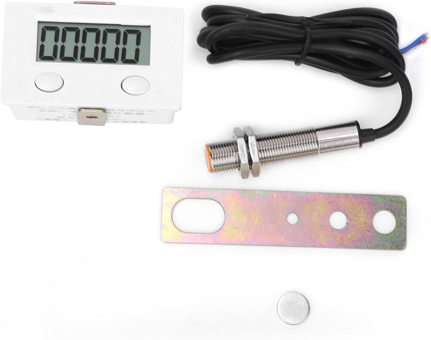 Magnetischer Induktionszähler – 1 Stück – Robustes Gehäuse – 5-stellige Lcd-anzeige – Für Tore Und Maschinen – 0–99999