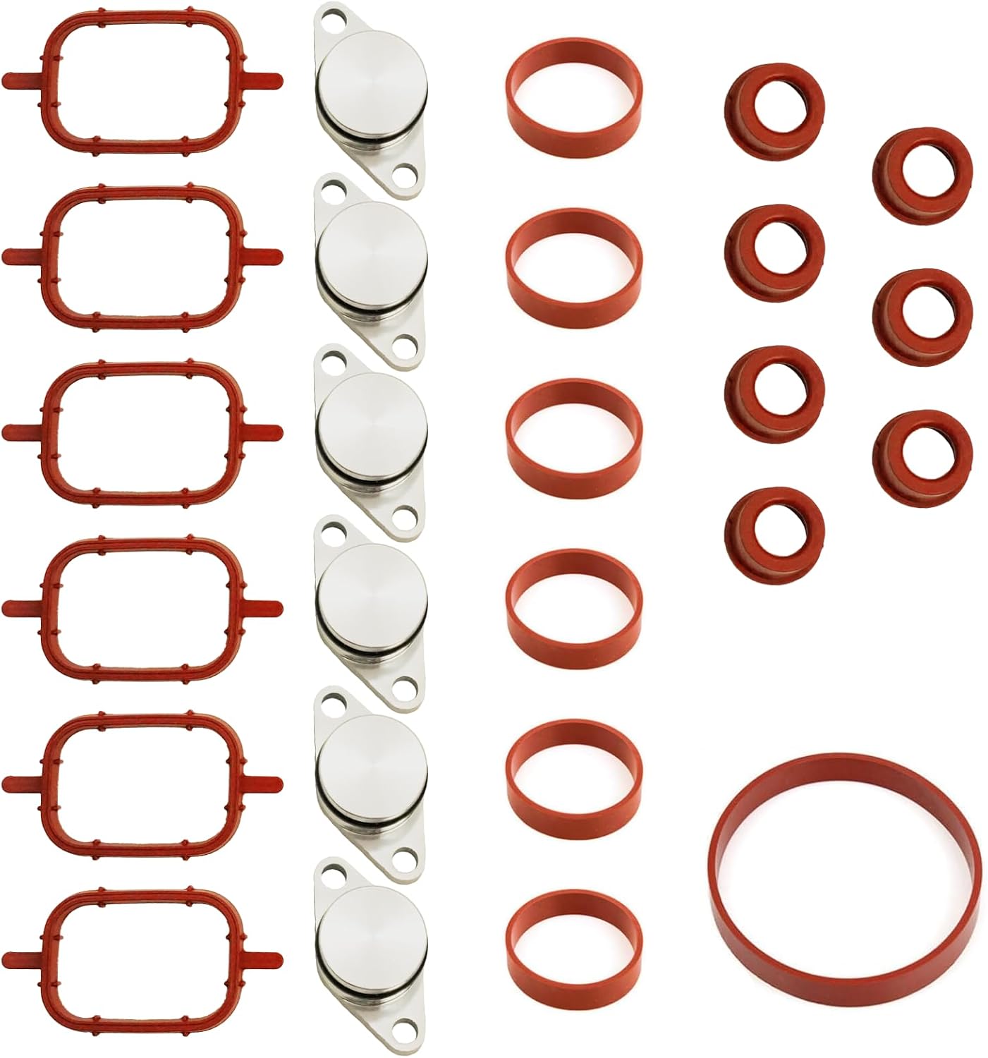 Ansaugklappen-entfernungssatz – 6-teilig – Aluminium – M57 Dieselmotor – Bmw E39 E46 E60