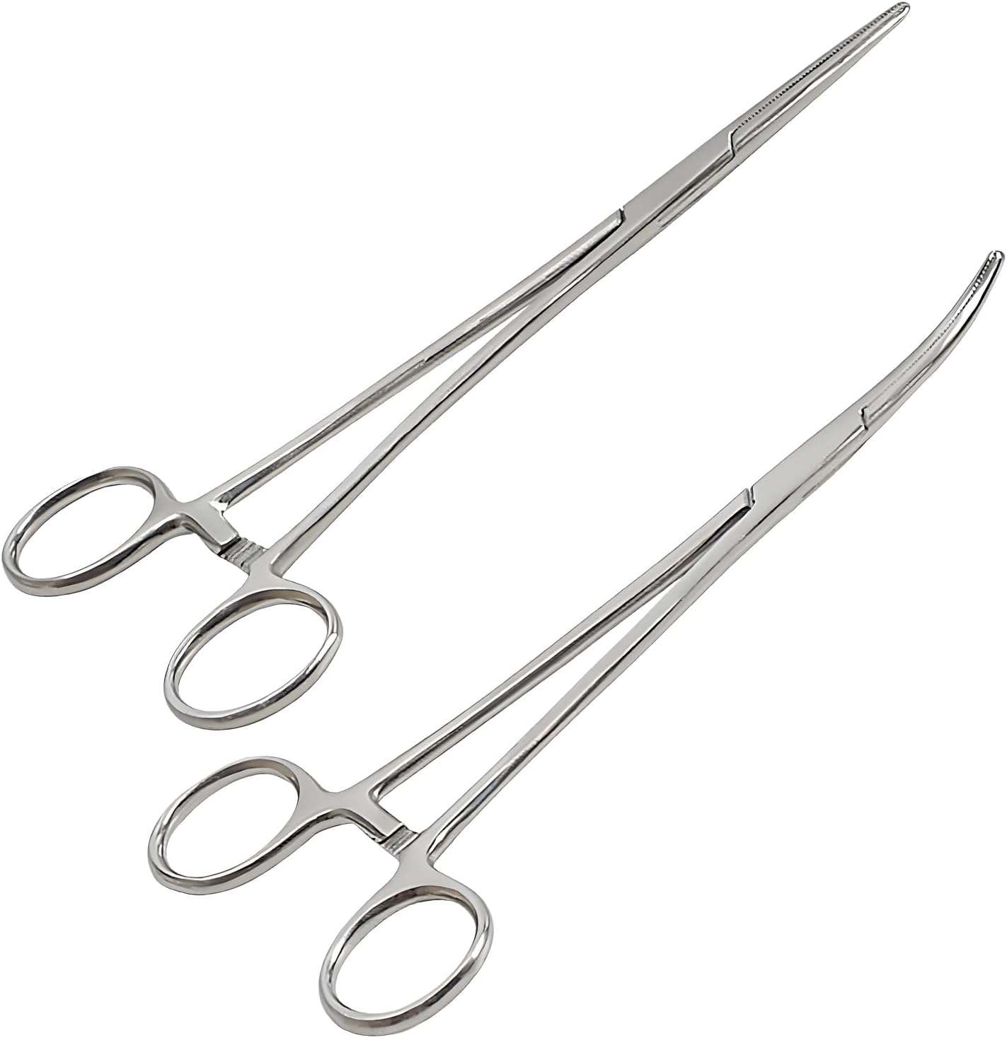 Kocher Küchenzange – 2er-set – Edelstahl – Gerade Und Gebogen – Pflege Und Heimwerken – 12,5 Cm