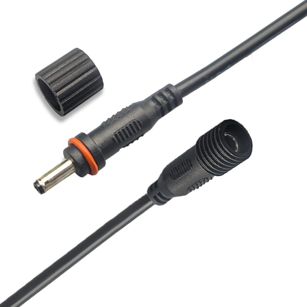 5 M Wasserdichtes Dc-verlängerungskabel – 3,5 X 1,35 Mm Stecker – Ip67 Pvc-silikonkabel – Für Solar-gartenleuchten
