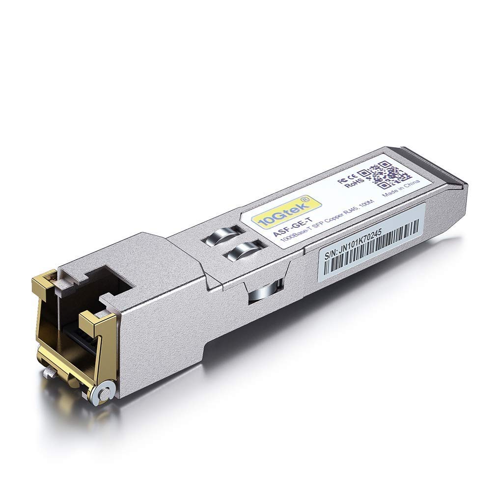 Sfp Rj45 Transceiver-modul – 1 Stück – 1000base-t Kupfer – 1,25 Gbit/s Datenrate – Für Hp J8177c – Reichweite: 100 Meter