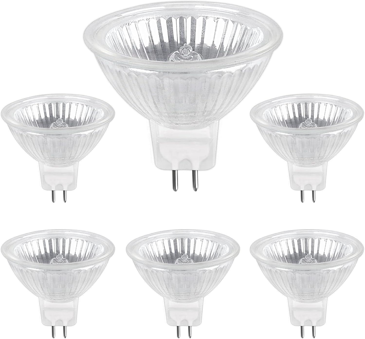 Mr16 Gu5.3 Halogenlampe - 6er-pack - 35 W 12 V - Dimmbar, Warmweiß 2700 K - Für Einbaustrahler