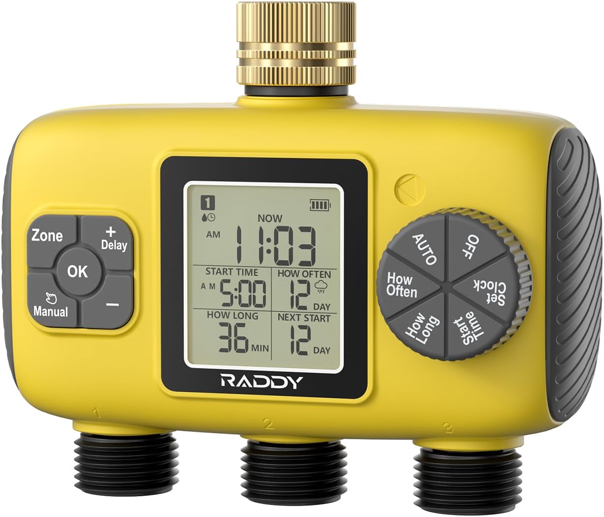 3-zonen-bewässerungsuhr – Lcd-bildschirm – Ipx5 – Garten
