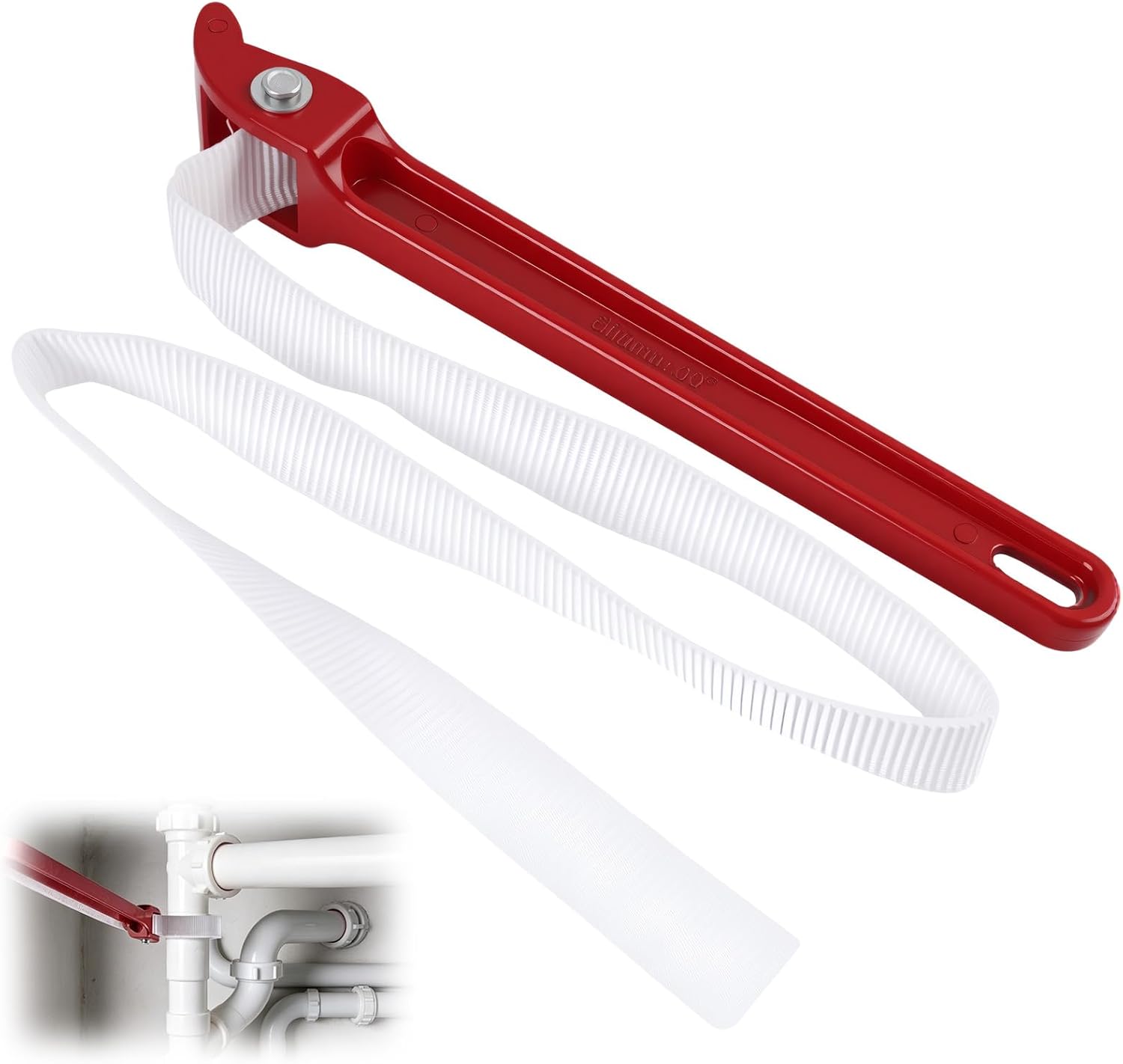 Gurtschlüssel – 1-teilig – Aluminium Und Nylon – Verstellbar 88 Cm – Öl- Und Wasserfilter – 30 Cm