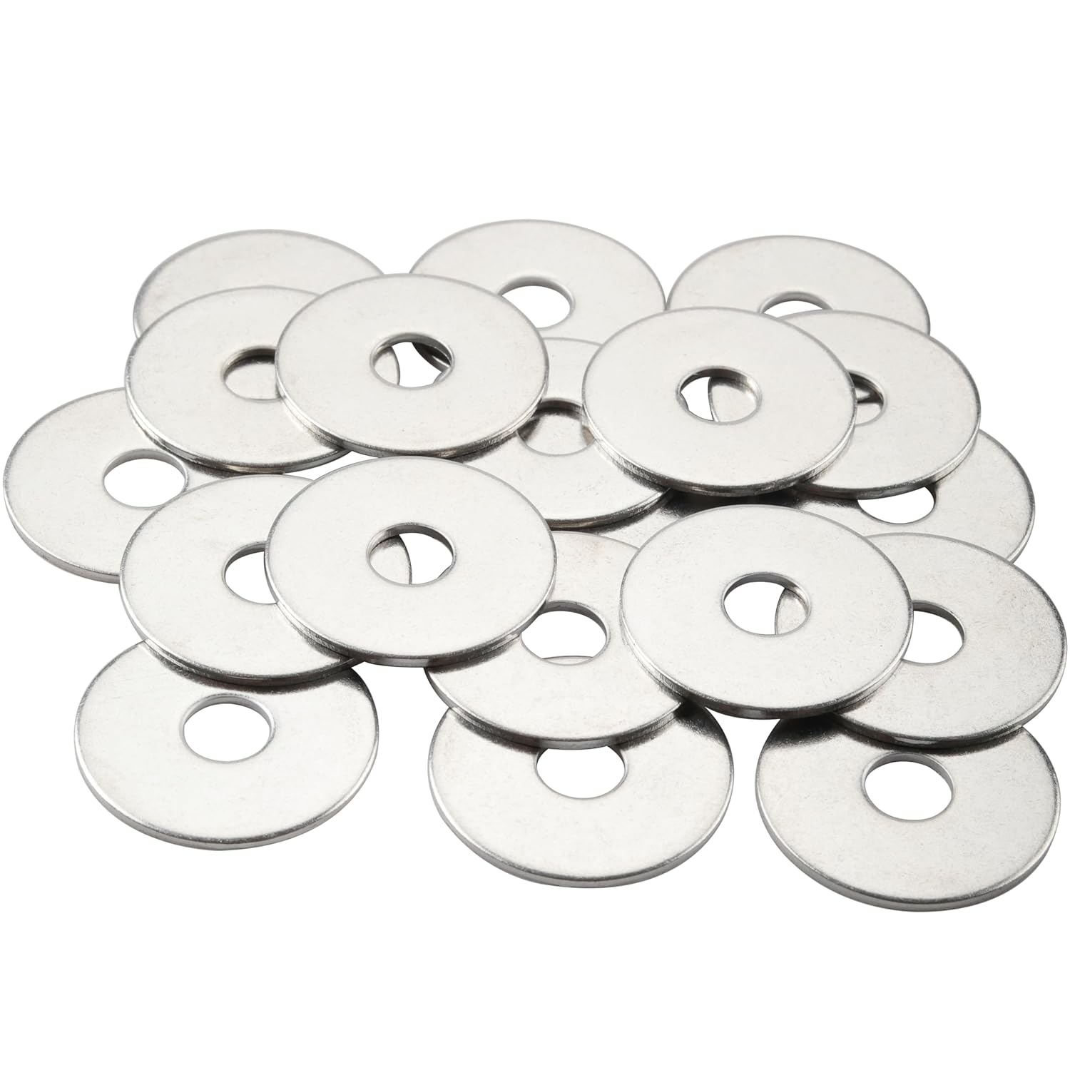 M8 Edelstahl-flachscheiben - 20 Stück - Stahl 304 - 30 X 1,5 Mm - Für Schrauben Und Muttern