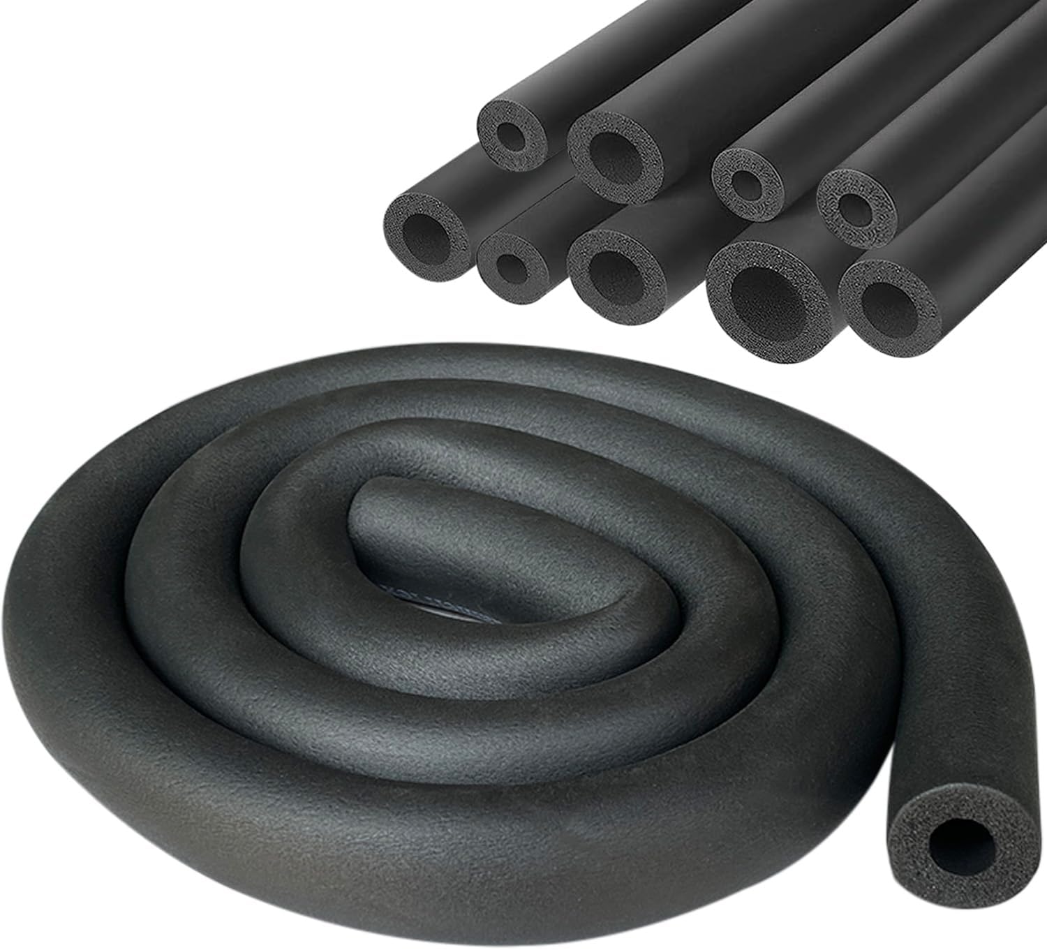 Isolierhülle – 1 Stück – Schaumstoff – Frostschutz Und Schalldämmung – Heizung Und Klimaanlage – Schwarz, 32 Mm, 1,8 M