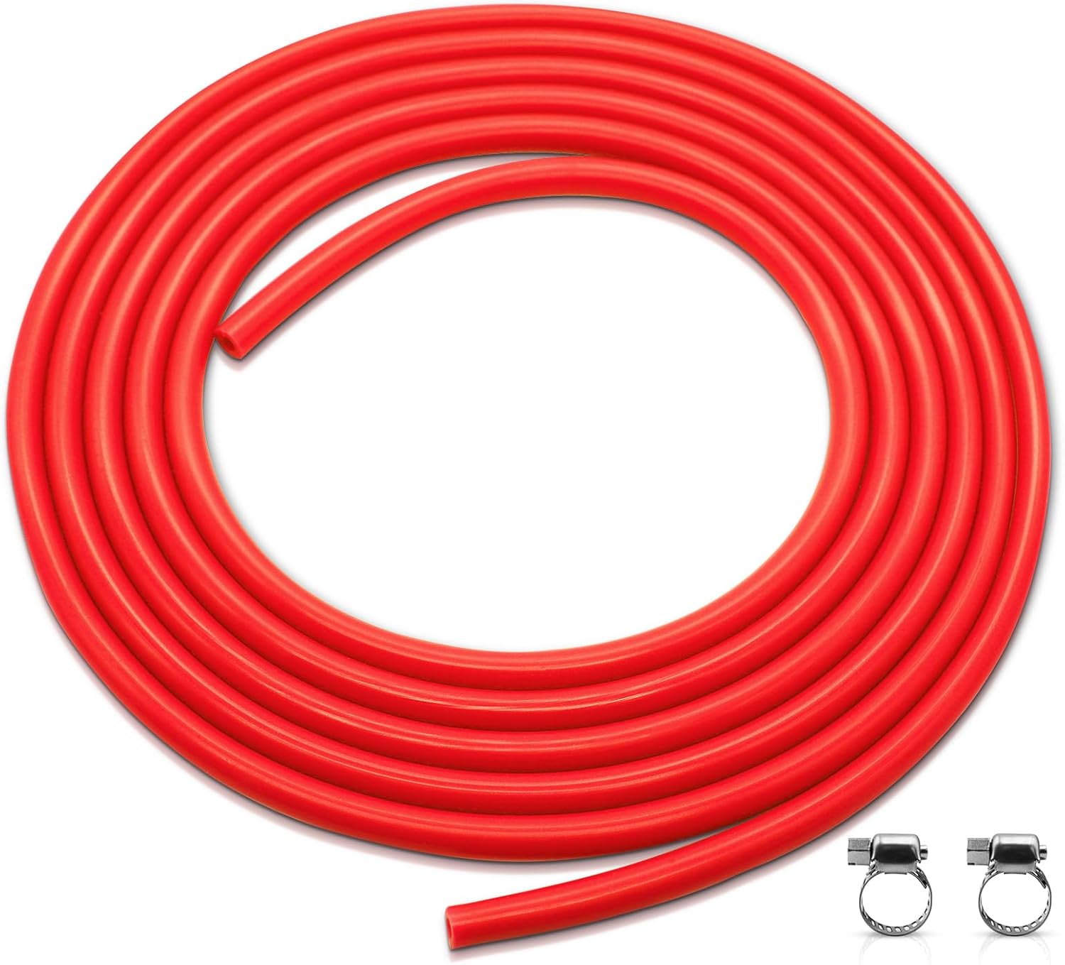 Vakuumschlauch – 3 Meter – Rotes Silikon – Innendurchmesser 4 Mm, Außendurchmesser 8 Mm – Hitzebeständig Und Kältebeständig – Für Automobil Und Industrie