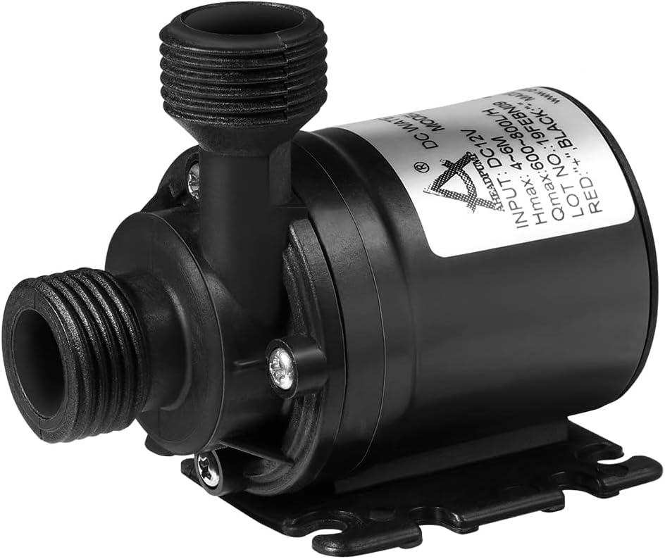 Tauchpumpe – 1 Stück – Kunststoff – 800 L/h, 5 M – Springbrunnen, Pool, Aquarium – Schwarz, 8 X 7 X 4 Cm