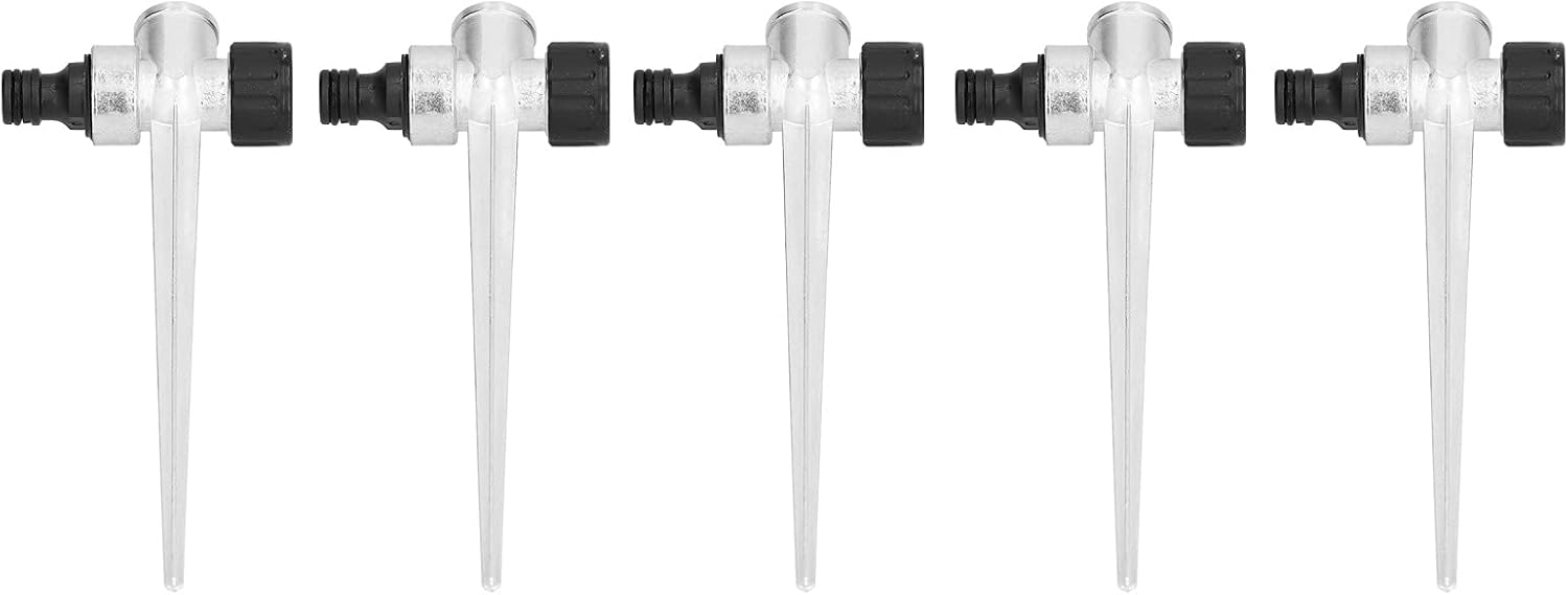 Bewässerungsspieße – 5 Stück – Metall – 1/2-zoll-gewinde – Garten, Rasen, Hof – Weiß