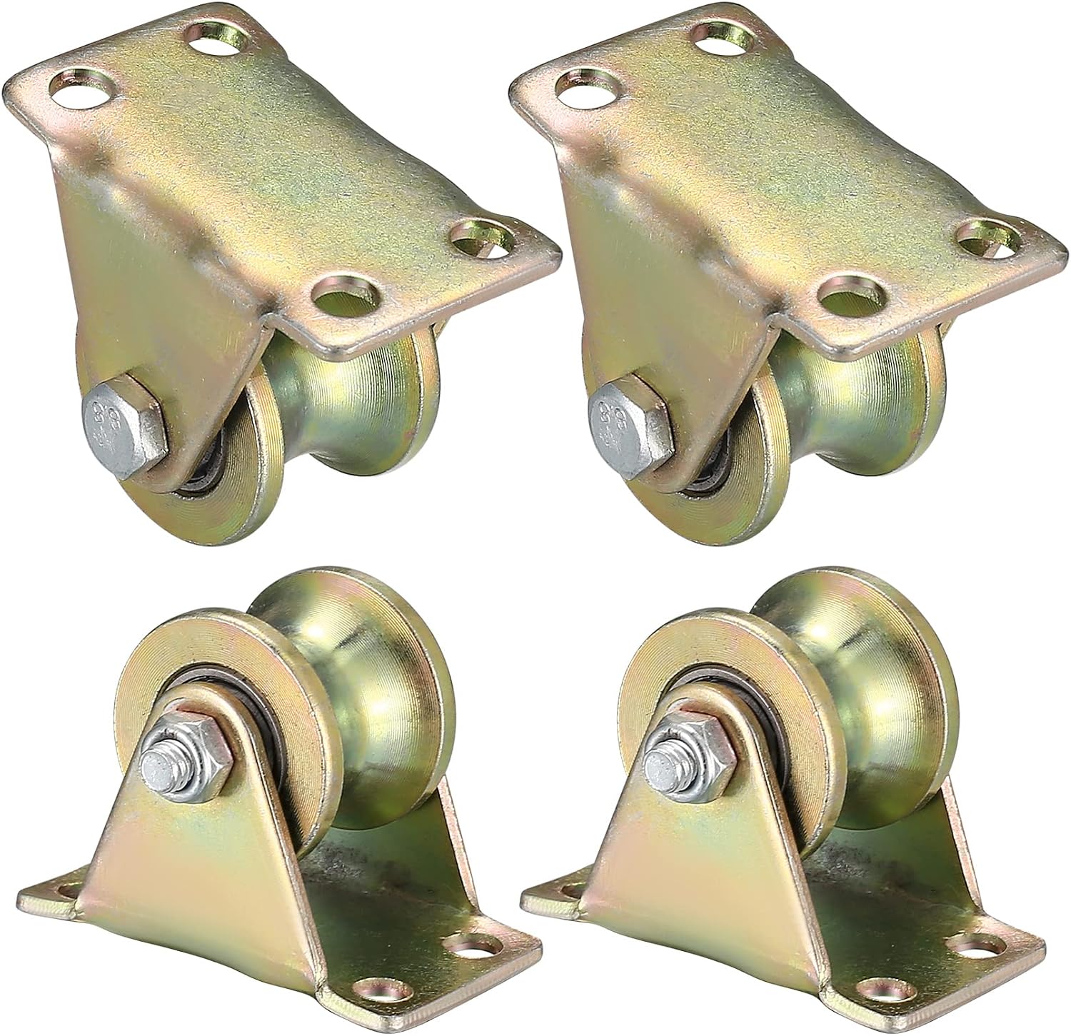 Keilriemenscheibe – 4 Stück – Stahl 45 – Kugellager – Für Schiebetore Und Fitnessgeräte – 32 Mm