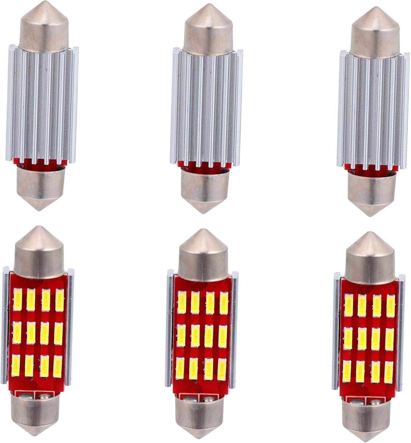 Feston 39-mm-led-lampen – 6er-pack – Aluminium – Kennzeichen- Und Innenraumbeleuchtung – Auto