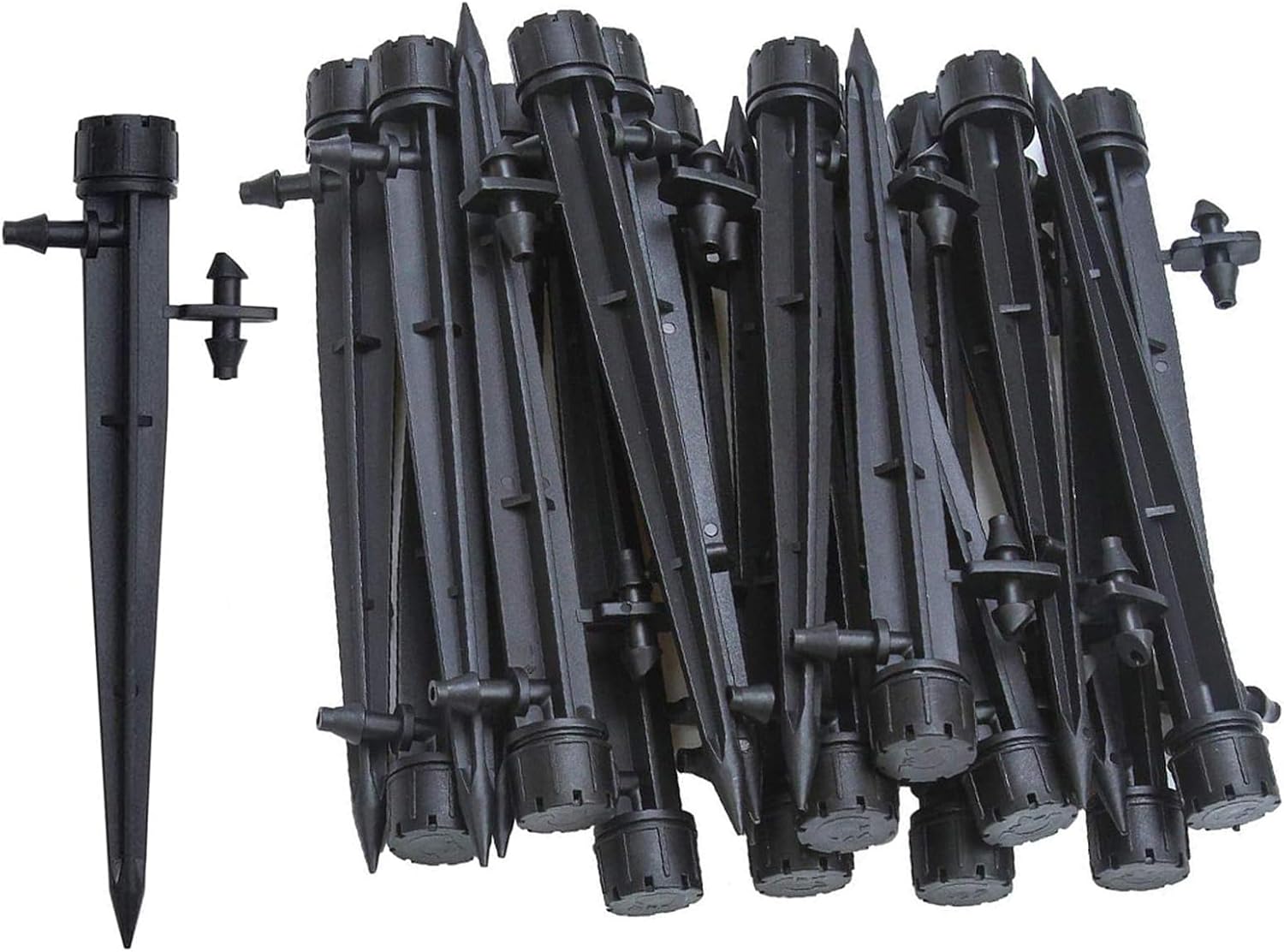 Verstellbare Tropfer – 50 Stück – Kunststoff – 360°-bewässerung – Garten Und Gewächshaus – Für 4-mm-/7-mm-schläuche