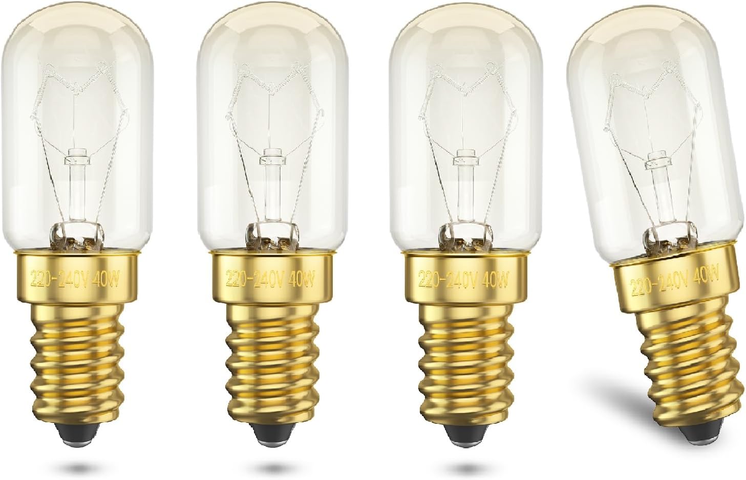 E14 42w Glühbirne – 300°c-beständig – Dimmbar 2700k – Für Backöfen Und Kühlschränke – T22