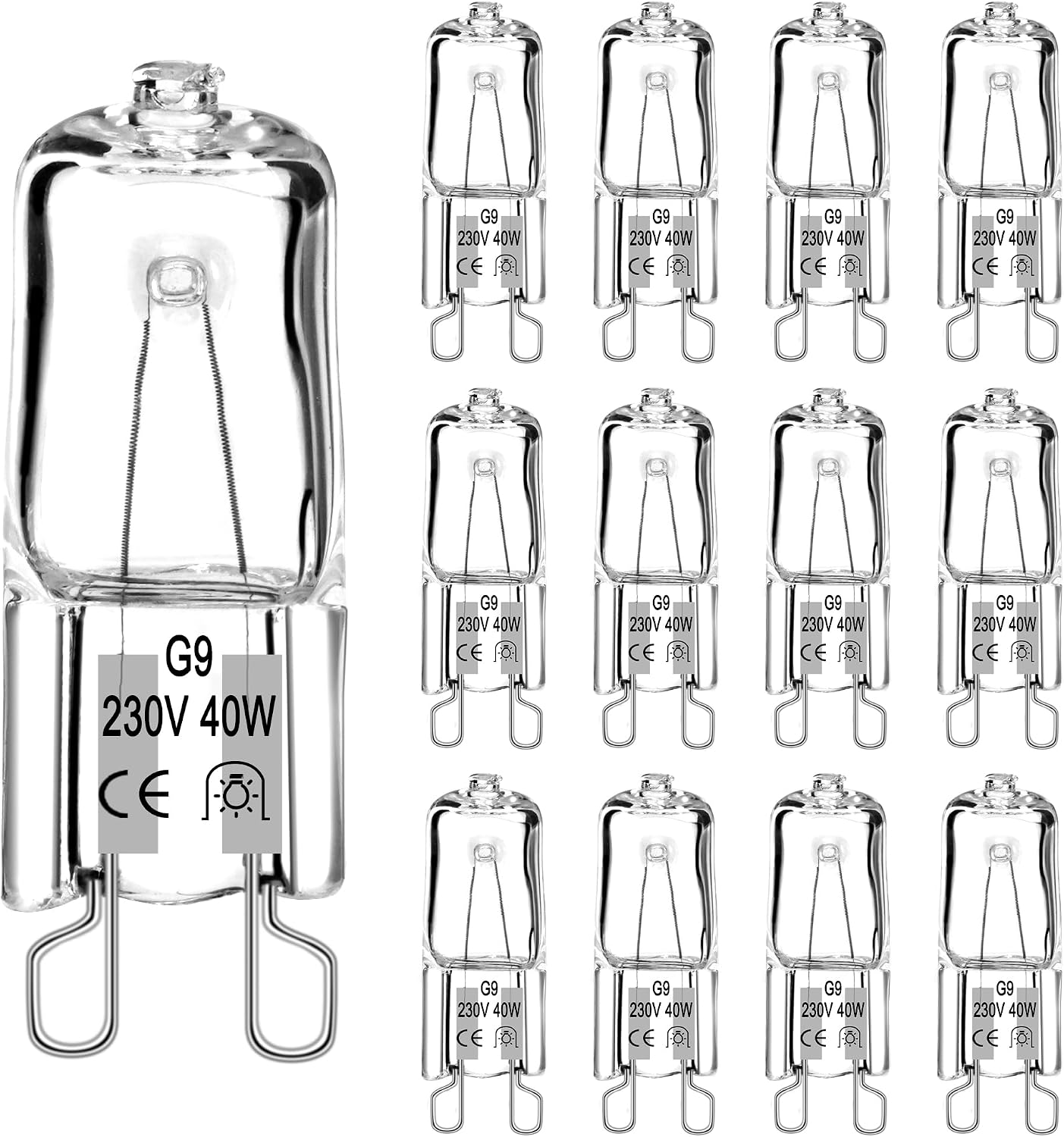 G9 40w Warmweiße 2700k Dimmbare Flimmerfreie Halogenlampe Für Öfen Und Kronleuchter