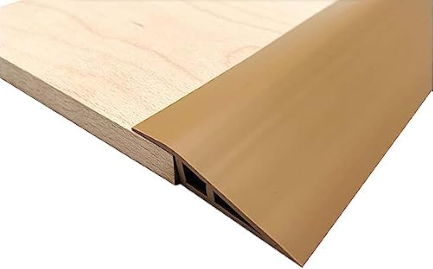 Selbstklebende Schwellenrampe – 1 Stück – Flexibles Pvc – Bodenübergang 10–15 Mm – Für Innentüren Und Fliesen – Gelbbraun 1 X 0,07 M