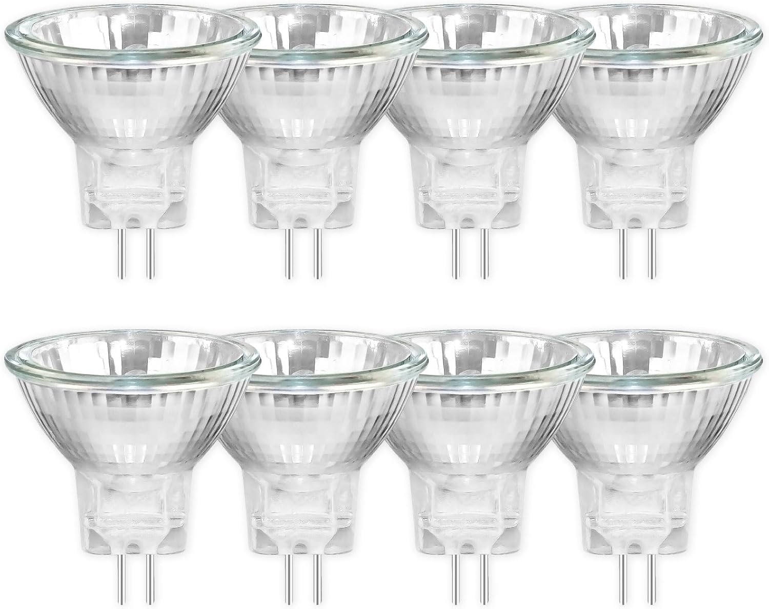 8er-pack Mr11 Gu4 12v 20w Dimmbare Warmweiße 2700k Halogen-einbaustrahler Für Wohnzimmer, Küche Und Schaufenster