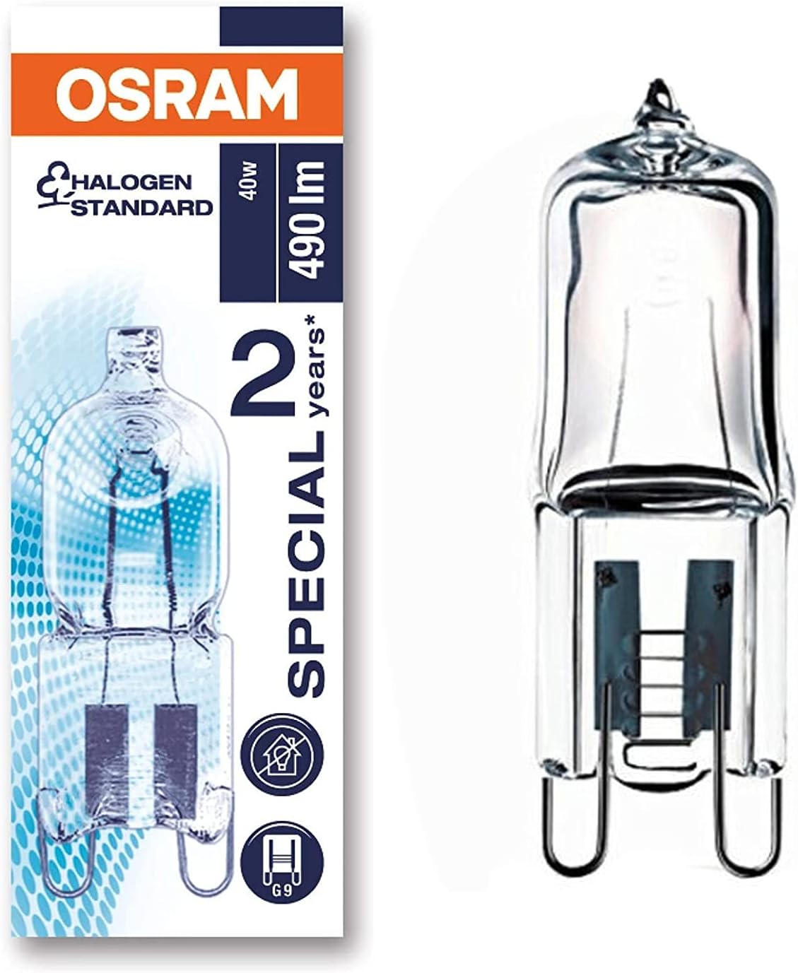 G9 40w 230v Halogenlampe Für Backöfen, Hitzebeständig Bis 300°c, Warmweißes Licht, Ideal Für Haushaltsgeräte