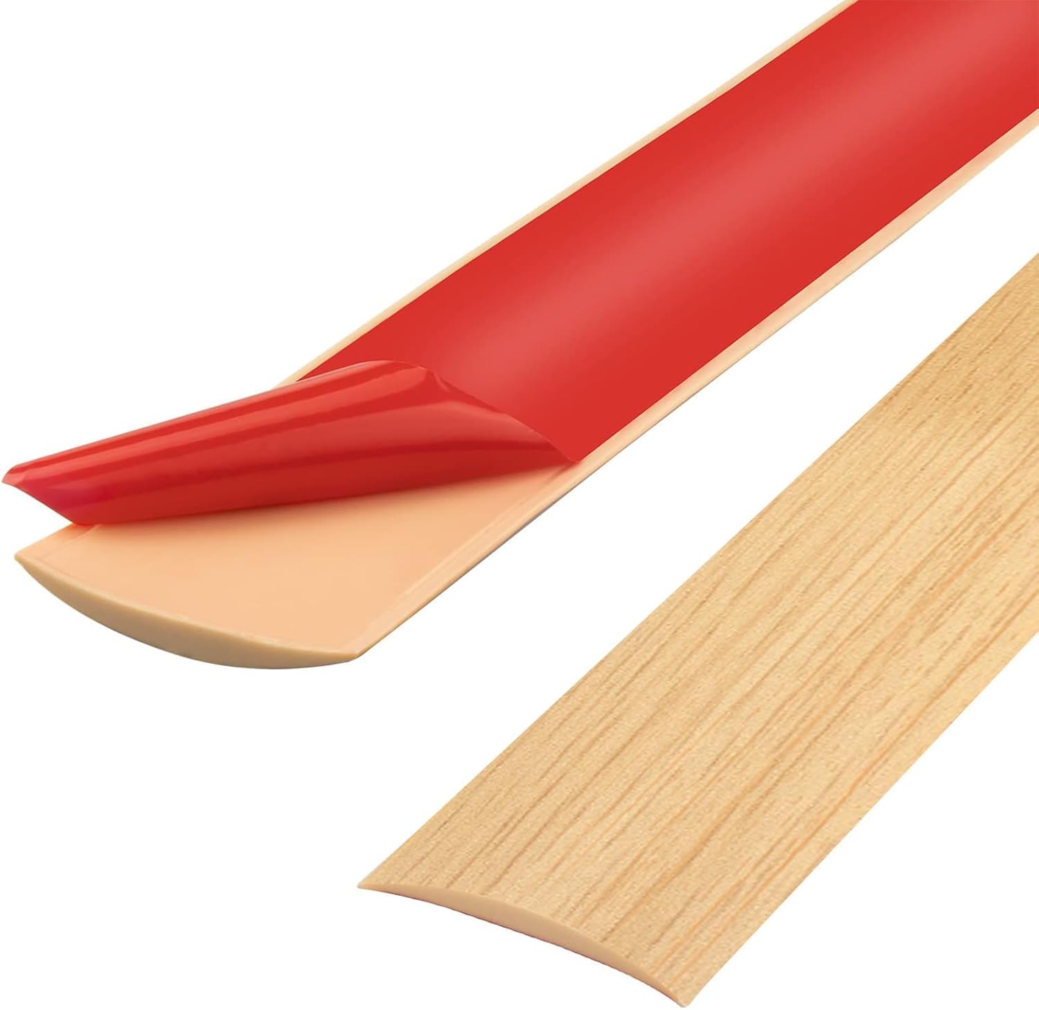 Pvc-übergangsprofil – 200 Cm – Eichenoptik – Selbstklebender Bodenübergang – Für Wohn- Und Küchenbereiche – 4 Cm Breit