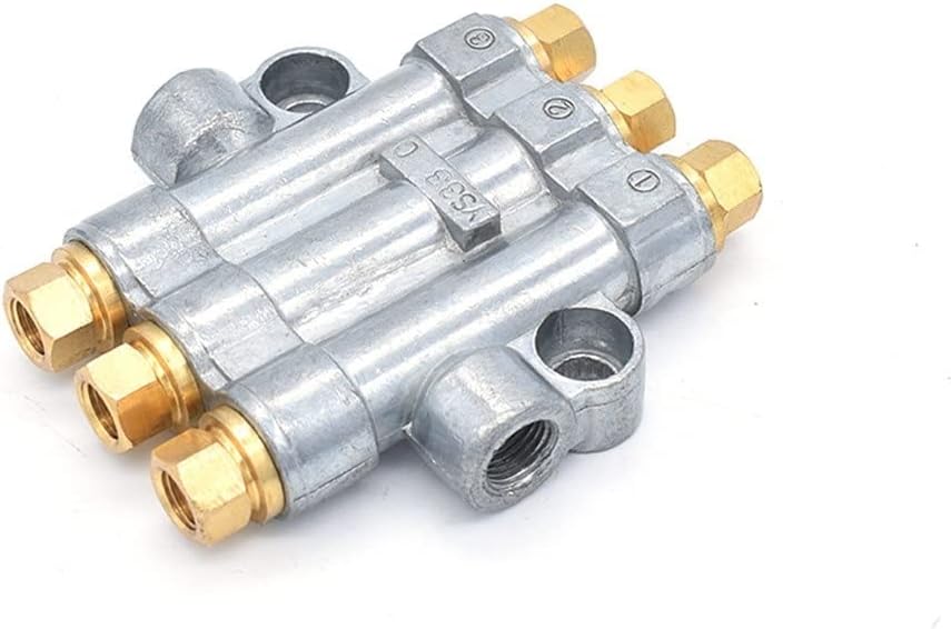 3-wege-ölverteiler Aus Aluminium Für Zentrale Schmierung, Präzise Fettabscheidung, Industrielles Werkzeugmaschinensystem