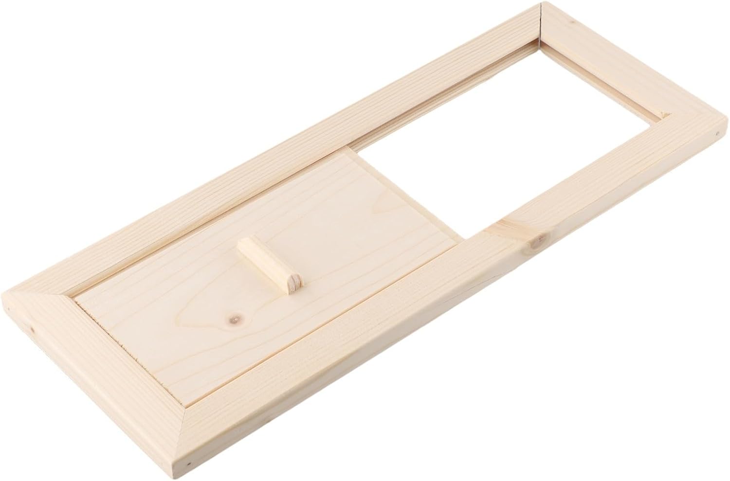 Saunalüftung Aus Holz – 1 Stück – Naturholz – Verstellbare Schiebelüftung – Für Dampfbäder Und Saunen – 34 X 13,7 Cm