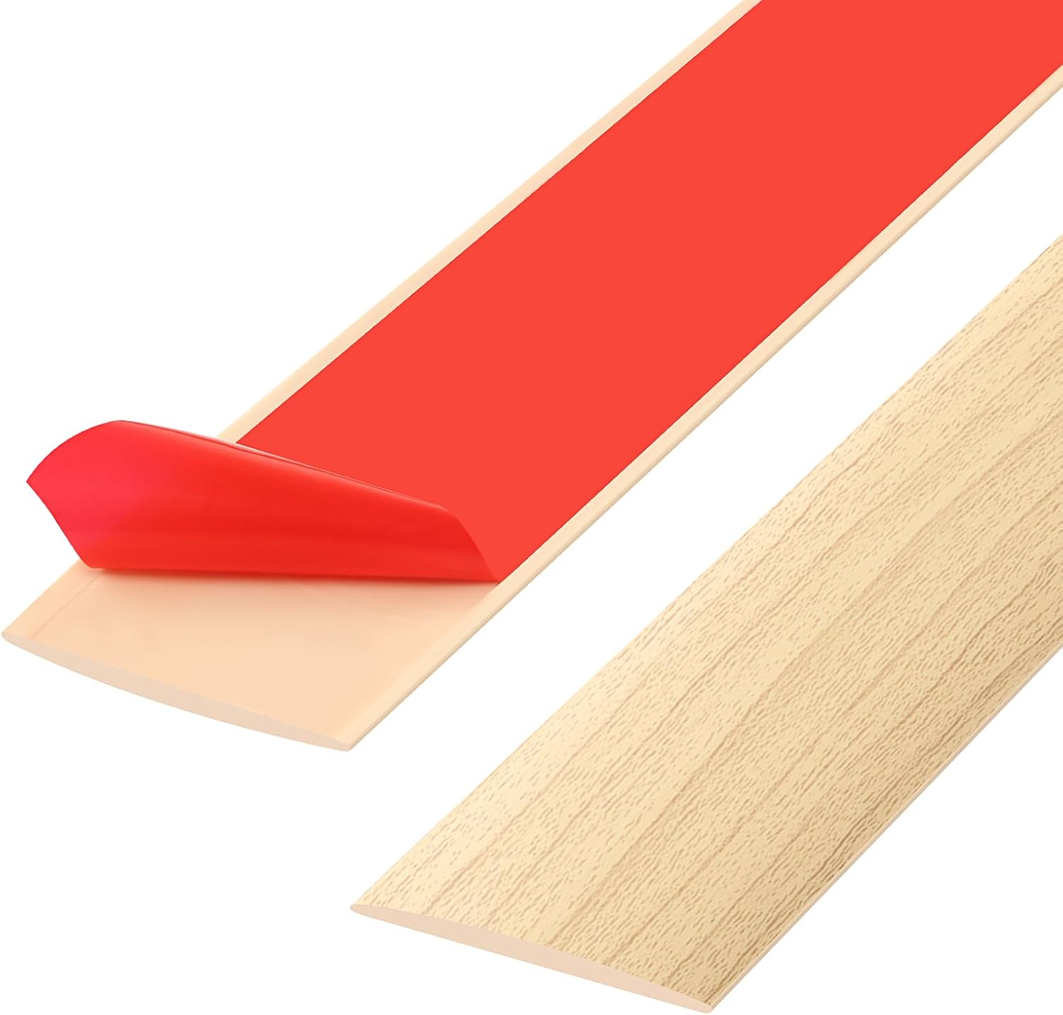Pvc-übergangsleiste – 1 Stück – Eichenoptik – Selbstklebend – Wohnzimmer, Küche, Badezimmer – 200 X 5 Cm