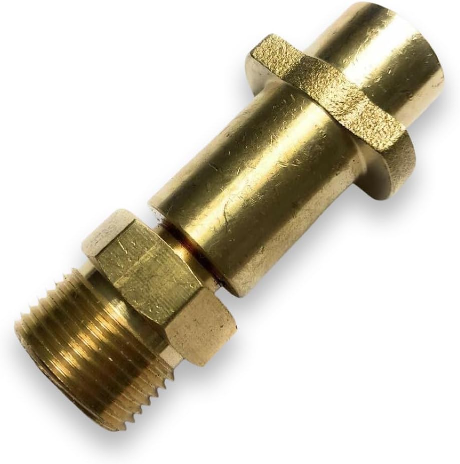 Messingadapter M22 X 1,5 – 1 Stück – Bajonettgewinde – Schnellanschluss Für Hochdruckreiniger – Garten Und Terrasse – Kompatibel Mit Kärcher Und Anderen Herstellern